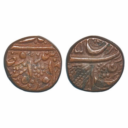 Sikh Empire, Copper ½ Paisa, 7.61g, Ranjit Singh (VS 1856-1896/1799-1839 AD), Amritsar Min