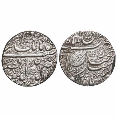 Sikh Empire, Silver Rupee, 11.09g, Amritsar Mint, 'Nanak Shahi' couplet, VS 1884/(18)91, D