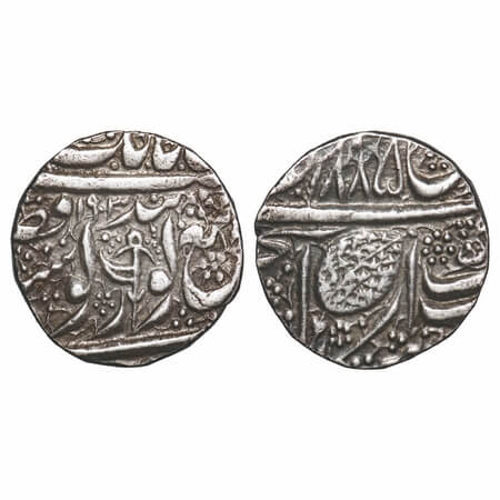 Sikh Empire, Silver Rupee, 11.00g, Amritsar mint, 'Nanak Shahi' couplet, VS 1885, actual y