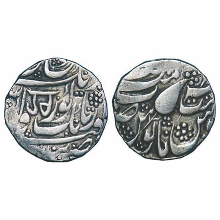 Sikh Empire, Silver Rupee, 11.01g, Governor Hari Singh Nalwa (1820-1821 AD), Khitta Kashmi