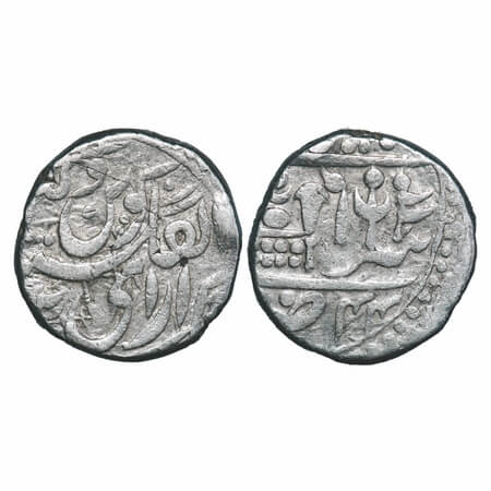 Bikanir, Silver Rupee, 11.32g, Ganga Singh, in the name of Queen Victoria, Bikanir Mint, V