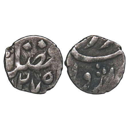 Hyderabad Feudatory-Gadwal, Silver 1/32 Rupee, 0.31g, in the name of Shah Alam II AH (1)27