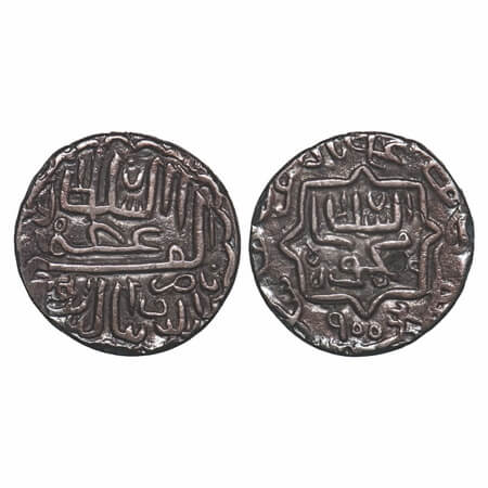 Gujarat Sultanate, Silver ½ Tanka, 5.32g, (96 rati standard), Nasir Al Din Mahmud Shah I (