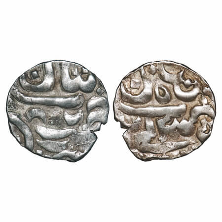 Ladakh, Silver Ja’u, 2.50g, (Tibat-i-Kalan) Mint, double struck. KM 1.1 type. About Very F