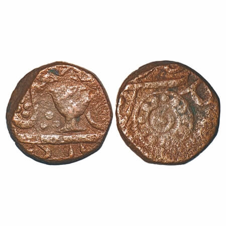 Ratlam, Copper Falus/Paisa, 9.90g, Anonymous Hammered Coinage, Raij Series, INO Shah Alam 