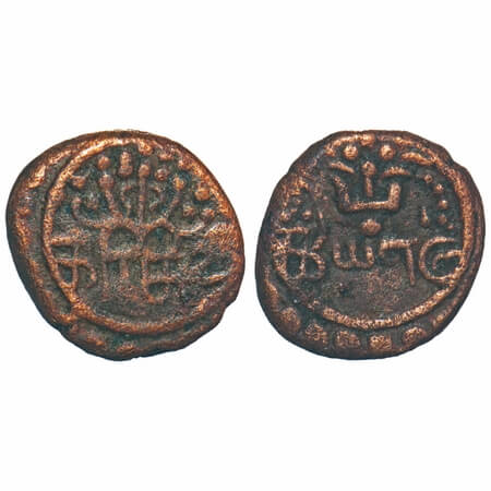 Travancore State, Copper 2 Kasu, 1.22g, Rani Parvathi Bai (ME 990-1004 / 1815-1829 AD), Ob
