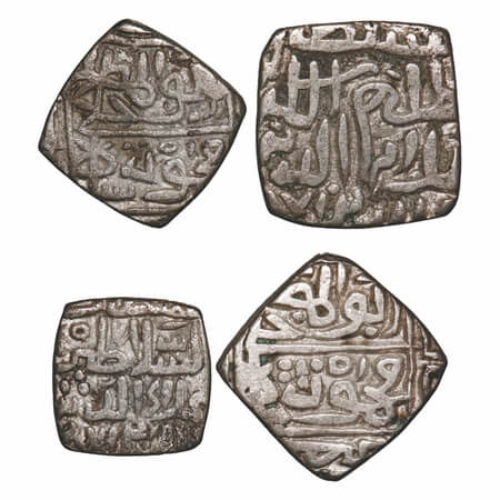 Malwa Sultanate, Billon Tanka & ½ Tanka (96 Rati standard) (2 Coins), 10.34 & 5.00g, Ala A