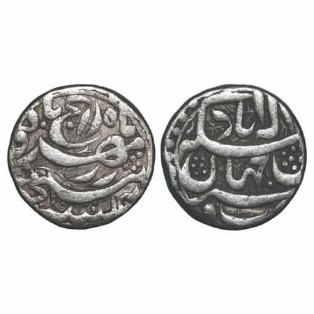 Akbar, Silver Rupee, 11.29g, Allahabad Mint, Jahangir rebellion issue, Raij bad Couplet, 1