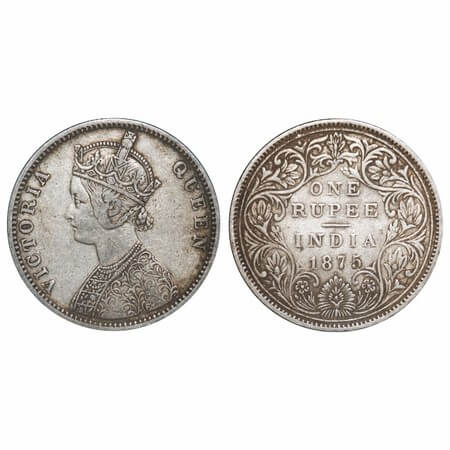 Victoria Empress, Silver, Rupee, 1892, Calcutta Mint, C3/I, 'C' incused. F. Prid 133. GK 5