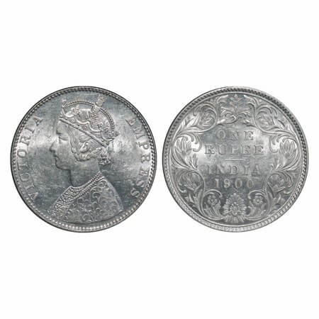 Victoria Empress, Silver, Rupee, 1901, Bombay Mint, C2/I(ii), 'B' incused. F. Prid Unliste
