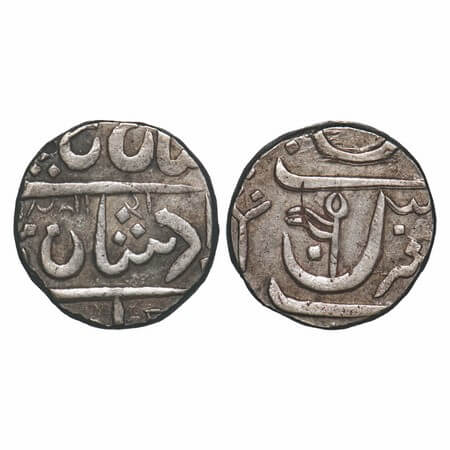 Bombay Presidency, Silver Rupee, 11.15g, (Nasik) Gulshanabad Mint, INO Shah Alam II, AH 12