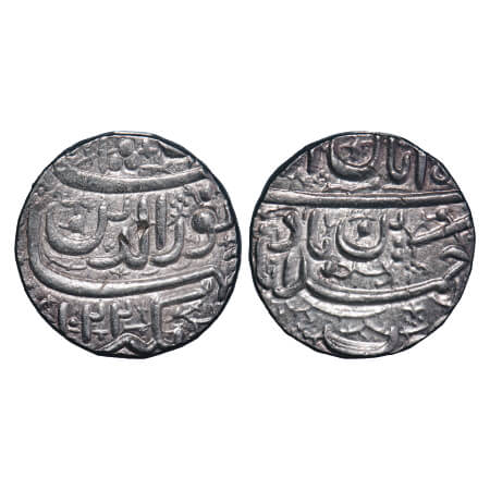 Jahangir, Silver Rupee, 11.44g, Ahmadabad Mint, AH 1022, Muzayyan couplet, Month 'Aban'. K