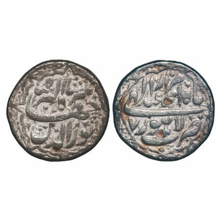 Jahangir, Silver Rupee, 11.22g, Lahore Mint, Ilahi month 'Isfandarmuz', 7 RY, ornamental t