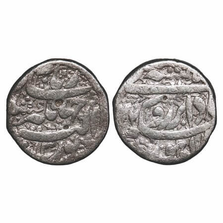 Jahangir, Silver Rupee, 11.08g, Lahore Mint, 'Hamesha' couplet, AH 1027/13 RY, with flower