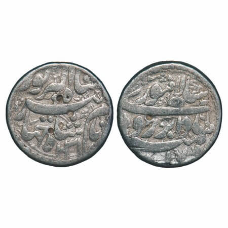 Jahangir, Silver Rupee, 11.12g, Lahore Mint, AH 1031/17 RY, Badabar Couplet, floral design