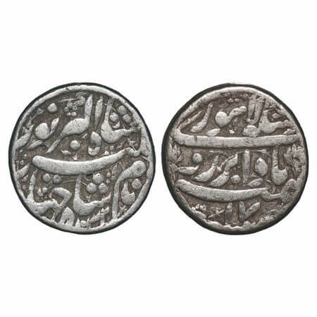 Jahangir, Silver Rupee, 11.24g, Lahore Mint, AH 1031/17 RY, Badabar Couplet, floral design