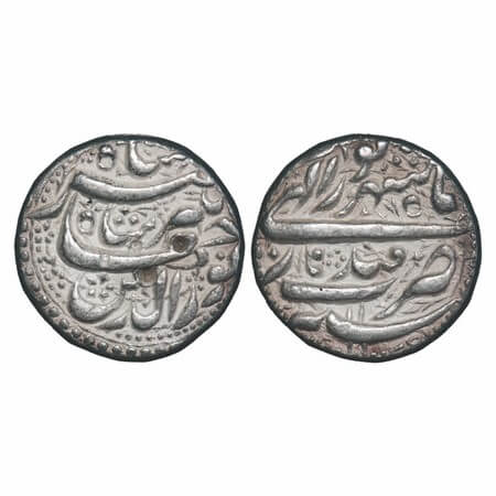 Jahangir, Silver Rupee, 11.38g, Qandahar Mint, Ilahi month 'Shahrewar'/ Year 11. KM 145.13