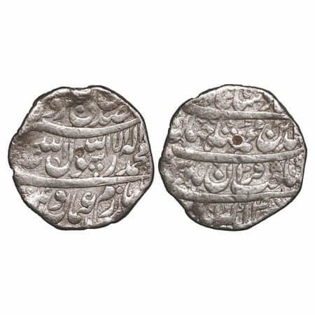 Shah Jahan I, Silver Rupee, 11.36g, Akbarabad Mint, 4 RY, name of four caliphs divided by 