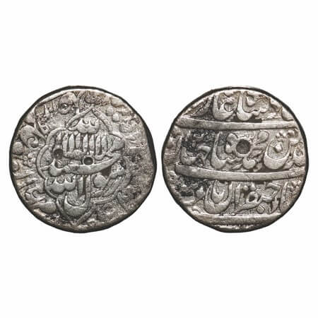 Shah Jahan I, Silver Rupee, 11.28g, Akbarabad Mint, AH 1039/2 RY, legends within foliated 