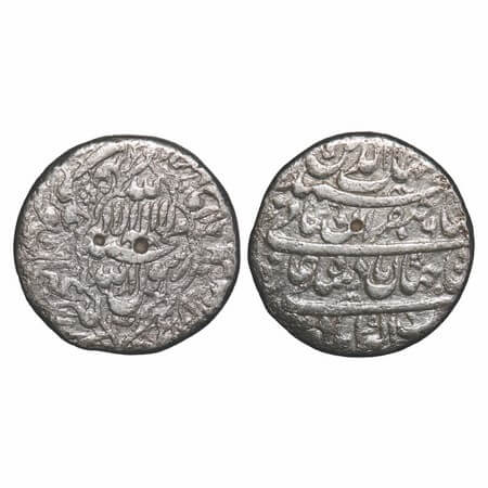 Shah Jahan I, Silver Rupee, 10.62g, Akbarabad Mint, AH 1042/6 RY, legends within foliated 