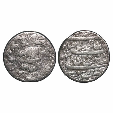 Shah Jahan I, Silver Rupee, 11.35g, Lahore Mint, 4 RY, name of four caliphs and kalima in 