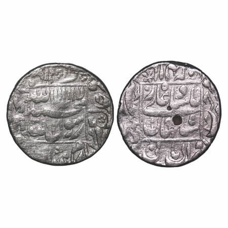 Shah Jahan I, Silver Rupee, 11.36g, Patna Mint, 15 RY, legends in square area, mint in lef