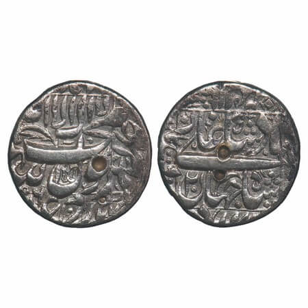 Shah Jahan I, Silver Rupee, 11.25g, Qandahar Mint, AH (10)56/20 RY, legends in square area