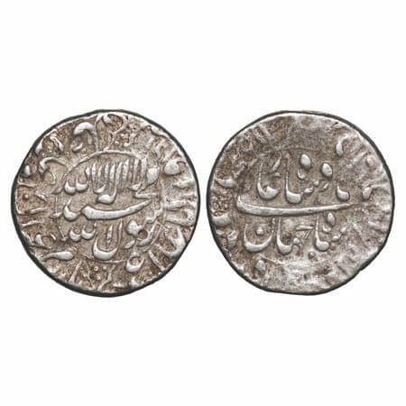 Shah Jahan I, Silver Rupee, 11.40g, Raij dar jahan Shahjahanabad Mint, AH 1061/25 RY, name