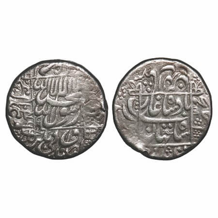 Shah Jahan I, Silver Rupee, 10.92g, Surat Mint, AH 1046/9 RY, both on obverse, legends in 