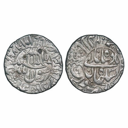 Shah Jahan I, Silver Rupee, 11.46g, Surat Mint, AH 1067/31 RY, name of four caliphs and ka
