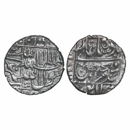 Murad Bakhsh, Silver ½ Rupee, 5.59g, Surat Mint. KM 270.2. Very Fine, Very Rare.