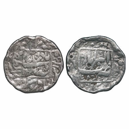 Aurangzeb, Silver Rupee, 11.23g, Akbarabad Mint, AH 1092/25 RY, Square area type, complete