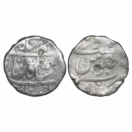 Muhammad Shah, Silver Rupee, 10.72g, Peshawar Mint. KM 436.50. About Very Fine, Very Scarc