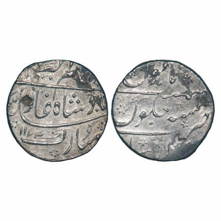 Alamgir II (AH 1167-1173/1754-1759 AD), Silver Rupee, 10.86g, Ausa Mint, AH 1174/8 RY (Pos