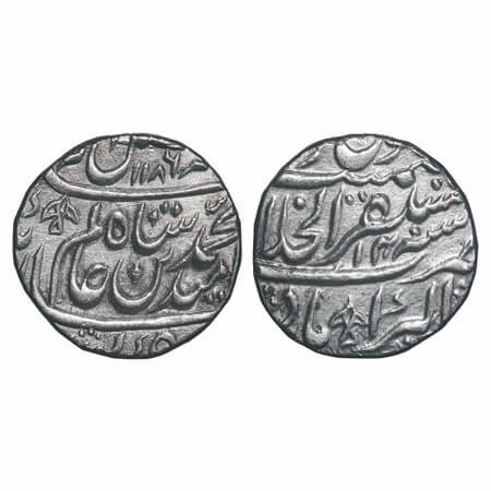 Shah Alam II (1759-1806 AD), Silver Rupee, 11.12g, Mustaqir al-Khilafah Akbarabad Mint, AH