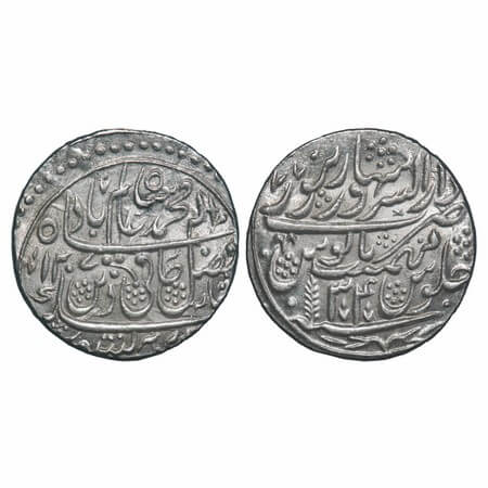 Maratha Confederacy, Silver Rupee, 11.21g, Dar-us-Sarur Saharanpur Mint, INO Shah Alam II,