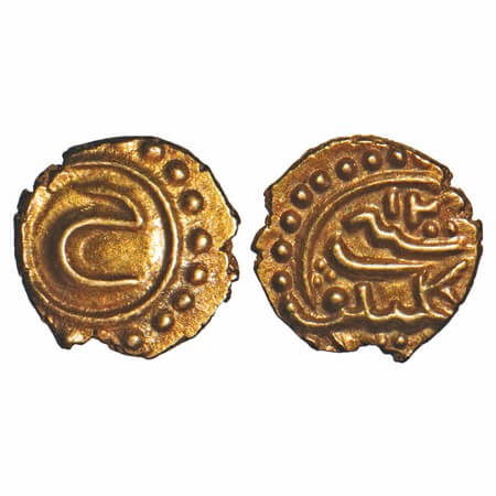 Mysore, Gold Fanam, 0.38g, Tipu Sultan (AM 1215-1227, 1787-1799 AD), Kalikut Mint, AH 1200