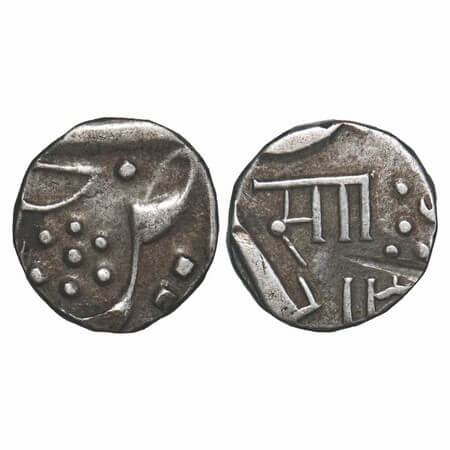 Baroda, Silver ¼ Rupee, 2.71g, Sayaji Rao III (AH 1292-1357 / 1875-1938 AD), INO Khel Khas
