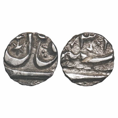 Bhopal, Silver 1/8 Rupee, 1.35g, Shah Jahan Begum (AH 1285-1319/1868-1901 AD), Bhopal Mint