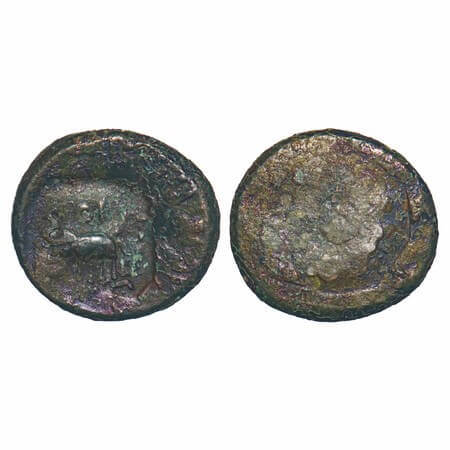 Maharathis of Vidarbha, Chulunavaruni (c. 200 AD), Copper Unit, 5.84g, 18.97x20.52mm, Coun
