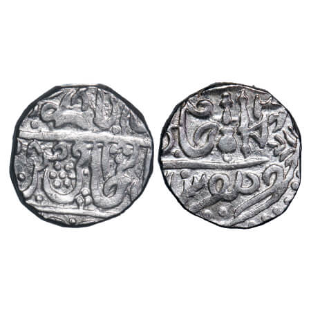 Gwalior, Silver Rupee, 10.83g, Daulat Rao (AH 1209-1243, 1794-1827 AD), Jean Baptiste Filo