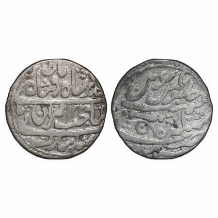 Gwalior, Silver Rupee, 10.79g, Daulat Rao (AH 1209-1243/1794-1827 AD), Sheopur Mint, INO M