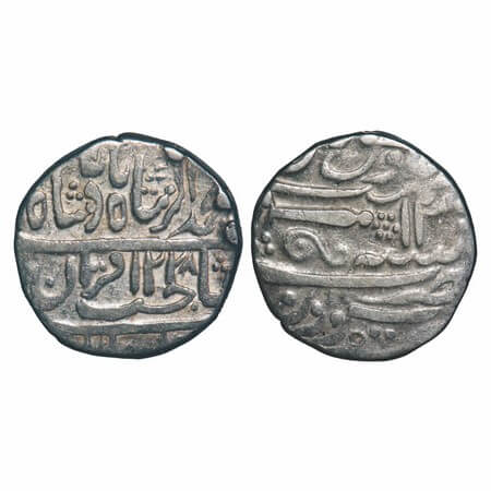 Gwalior, Silver Rupee, 10.93g, Daulat Rao Sindhia (1794-1827 AD), Sheopur Mint, INO Muhamm