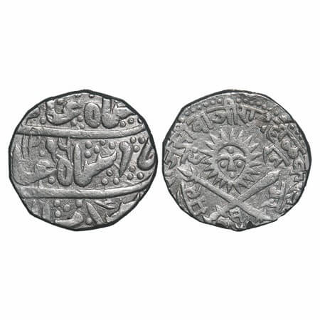 Indore, Silver Rupee, 11.11g, Tukoji Rao II (AH 1261-1304 / VS 1960-1983 / 1903-1926 AD), 