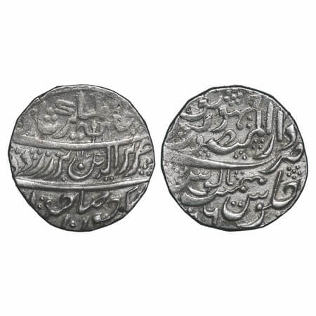 Jodhpur, Silver Rupee, 11.23g, Early Issue, broad flan, Dar ul Mansur Jodhpur Mint, INO Al