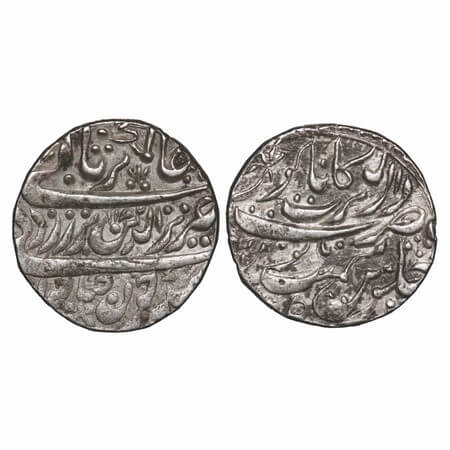 Jodhpur, Silver Rupee (broad Flan), 11.25g, INO Alamgir II, Dar al barkat Nagaur Mint, (AH