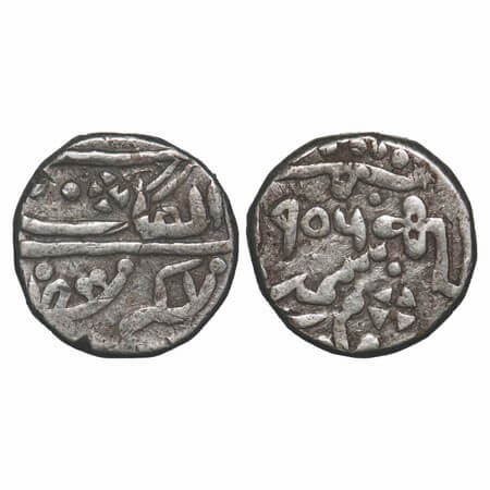 Kotah, Silver Rupee, 11.18g, British Protectorate issues, VS 1956 on reverse, struck for 1