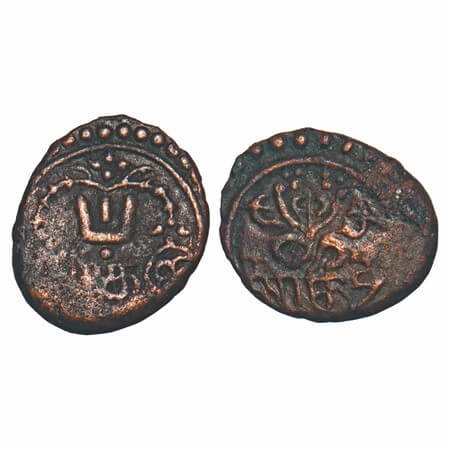 Travancore, Copper, 2 (Cash) Kasu, 0.97g, Rani Parvathi Bai (ME 990-1004 / 1815-1829 AD), 
