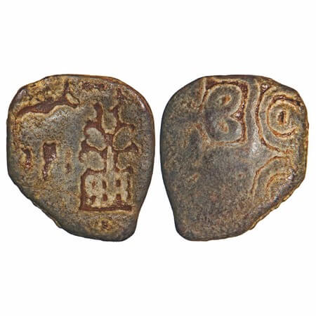 Sebakas of central Maharashtra, Uninscribed Lead coin (c 1st c. BC), 1.74g, 13.09x11.8 mm,