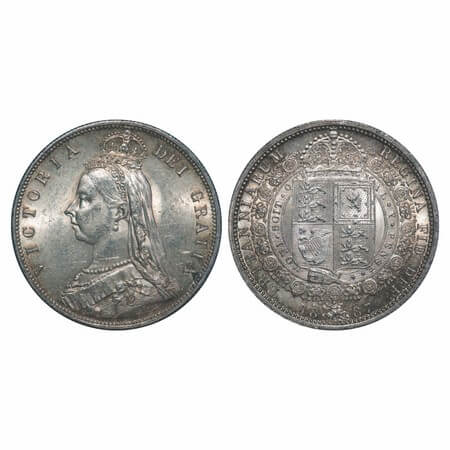 Great Britain, Silver (0.9250 silver), 14.14g, 1/2 Crown, 1887, Victoria Queen (1837-1901 